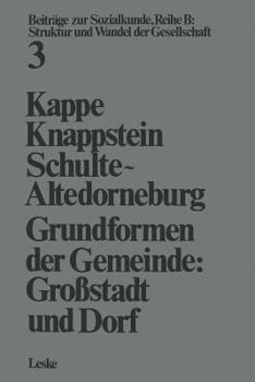 Paperback Grundformen Der Gemeinde: Großstadt Und Drof [German] Book