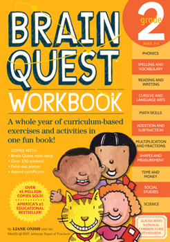 Paperback Brain Quest Workbook: 2nd Grade [With Stickers] Book