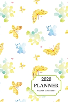2020 Planner Weekly And Monthly: 2020 Planner Butterfly Design