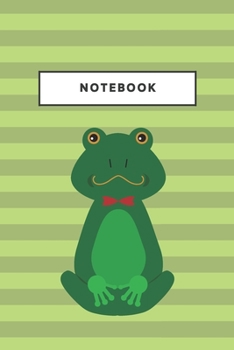 Paperback Notebook: Mr Frog Serious Face Notebooks And Journal Soft Cover Lined Animal Cute Pet Composition Book Planner Diary Book