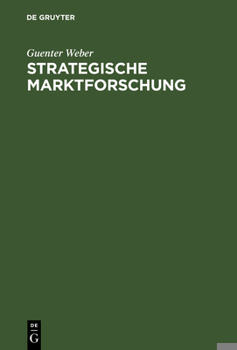 Hardcover Strategische Marktforschung [German] Book