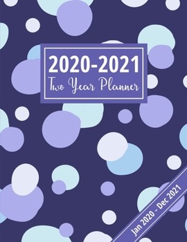 2020-2021 Two Year Planner: Artistic Pastel Design: 24 Month Schedule & Appointment Organizer, Large 2-Page Monthly View Format With Year At-A-Glance Pages (2020-2021 Academic Diary)