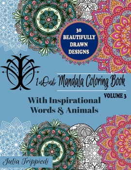 Paperback 1nOnLi Mandala Coloring Book: With Inspirational Words & Animals Volume #3 Book