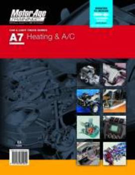 Spiral-bound Motor Age Training Self-study Guides for ASE Certification: Car & Light Truck Series - A7 Heating and A/C Book