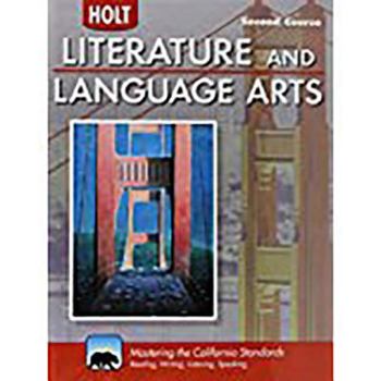 Hardcover Holt Literature & Language Arts-Mid Sch: Student Edition Second Course 2010 Book