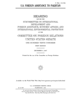 U.S. foreign assistance to Pakistan