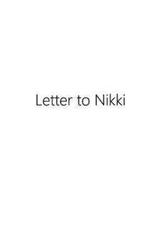 Paperback Letter to Nikki Book