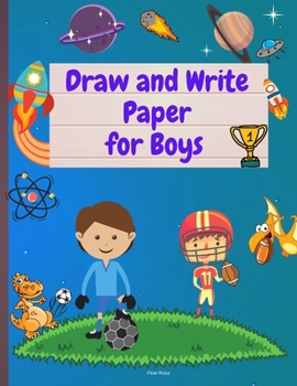 Paperback Draw and Write Paper for Boys Book