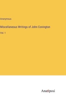 Hardcover Miscellaneous Writings of John Conington: Vol. 1 Book