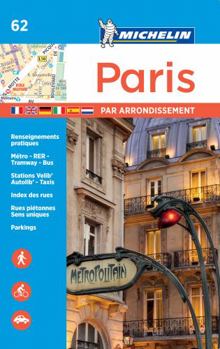 Paperback Michelin Paris by Arrondissements Pocket Atlas #62 Book