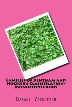 Paperback Families of Bentham and Hooker Classification- Monocotyledons Book