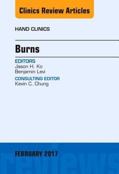 Hardcover Burns, an Issue of Hand Clinics: Volume 33-2 Book