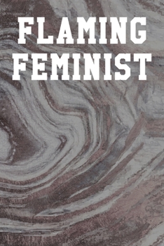 Flaming Feminist: Graph Paper Notebook 6”x9” 120 Pages