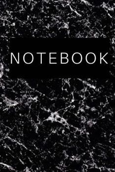 Paperback Notebook - Black and White Marble Cover: (6 x 9) Primary Writing Journal, 100 Pages, Smooth Matte Cover Book