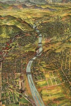 1894 Birds Eye View Map of Los Angeles, California: A Poetose Notebook / Journal / Diary (100 pages/50 sheets)