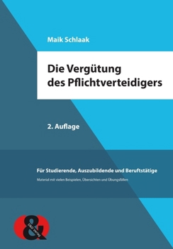 Paperback Die Vergütung des Pflichtverteidigers [German] Book