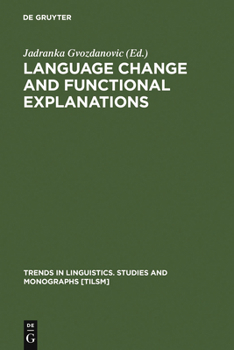 Hardcover Language Change and Functional Explanations Book