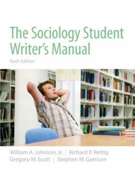 Paperback The Sociology Student Writer's Manual Book