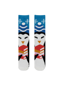 Misc. Penguin Reads Cozy Socks - Large Book
