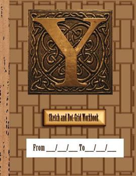 Paperback Y: Men's-Style Undated Sketchbook and Dot Grid Logbook Book