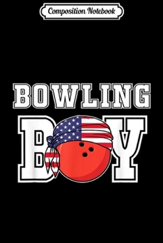 Composition Notebook: Mens Bowling Boy Jersey Gift for Bowlers Players teams Journal/Notebook Blank Lined Ruled 6x9 100 Pages