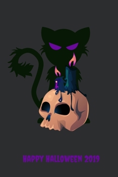 Happy Halloween 2019: Blank Lined Halloween Gift Notebook, 6 x 9, 120 White Color Pages, Matte Finish Cover