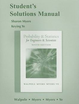 Paperback Probability & Statistics for Engineers & Scientists, Student's Solutions Manual Book