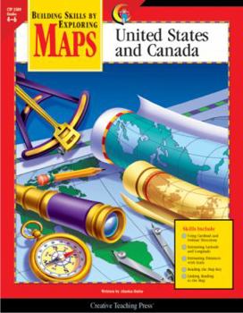 Paperback Maps: United States and Canada, Gr. 4-6 Book