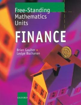 Paperback Free Standing Mathematics Units: Finance Book