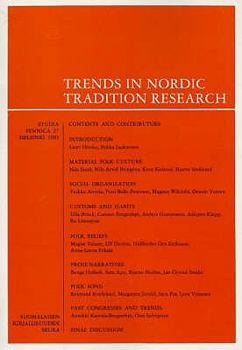 Trends in Nordic Tradition Research - Book #13 of the NIF Publications