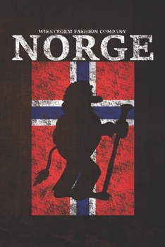 Paperback Wikstroem - Notes: Norwegen Norge Troll Flagge used look - Tagesplaner 15,24 x 22,86 [German] Book