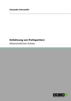 Paperback Entlohnung von Profisportlern [German] Book
