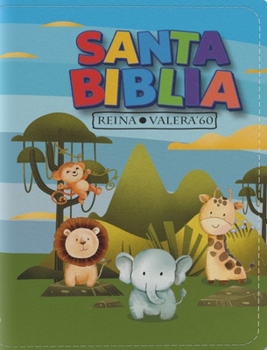 Biblia RVR 1960 Bolsillo para Niños Animales Vinilo con Cierre (Bible RVR 1960 Pocket Size Children Animals Vinyl with Zipper (Spanish Edition)