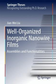 Hardcover Well-Organized Inorganic Nanowire Films: Assemblies and Functionalities Book