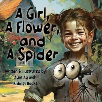 Paperback A Girl, A Flower, and A Spider: A Kids Book