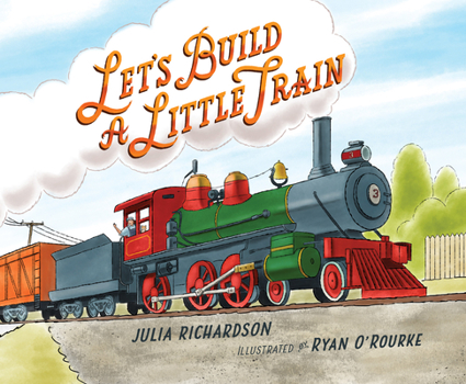 Hardcover Let's Build a Little Train Book