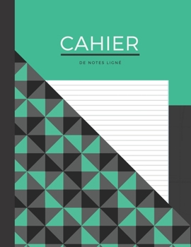 Paperback CAHIER de notes lign?: format A4 - 110 pages - cahier de note vert et noir [French] Book