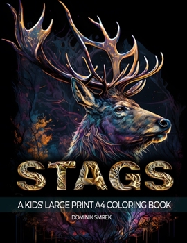 Paperback Stags: Large Print Colouring Book