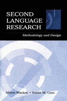 Paperback Second Language Research: Methodology and Design Book