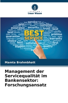 Paperback Management der Servicequalität im Bankensektor: Forschungsansatz [German] Book