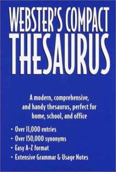 Hardcover Webster's Compact Thesaurus Book