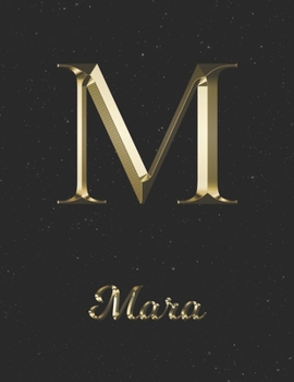 Paperback Mara: 1 Year Daily Planner (12 Months) - Yellow Gold Effect Letter M Initial First Name - 2020 - 2021 - 365 Pages for Planni Book