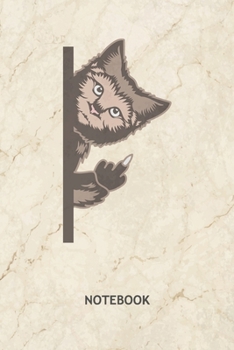NOTEBOOK: Cat Lover Note Book Grid-lined 6x9 - Cats Journal A5 Gridded - Cat Owner Planner Funny Cats 120 Pages SQUARED - Funny Kitten Diary Cheeky Cat Soft Cover - Cat Friend Birthday Present