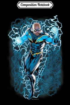 Paperback Composition Notebook: Justice League Black Lightning Bolts Journal/Notebook Blank Lined Ruled 6x9 100 Pages Book