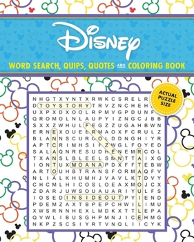 Disney Word Search, Quips, Quotes and Coloring Book (Coloring Book & Word Search)