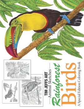 Paperback Rainforest Birds: A Special Edition Coloring Book