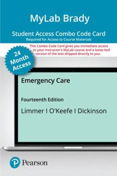 Printed Access Code Mylab Brady with Pearson Etext -- Combo Access Card -- For Emergency Care Book