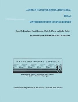 Paperback Amistad National Recreation Area, Texas: Water Resources Scoping Report Book