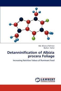 Paperback Detanninification of Albizia Procera Foliage Book