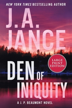 Paperback Den of Iniquity: A J. P. Beaumont Novel [Large Print] Book